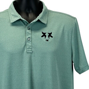Travis Mathew Coto Performance Polo Shirt Mens Medium Cow Golfer Golfing Green